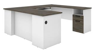 U Shaped Desks Bestar Office Furniture 72in W U-Shaped Desk