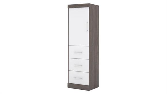Storage Cabinets Bestar Office Furniture 25" Storage Unit with Door & Drawers
