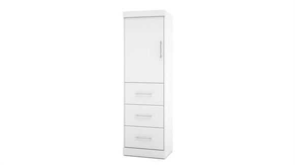 Storage Cabinets Bestar Office Furniture 25" Storage Unit with Door & Drawers