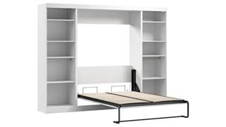 Murphy Beds - Full Bestar Office Furniture 109in W Full Murphy Bed and 2 Closet Organizers