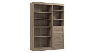 Closet Storage & Organizers Bestar Office Furniture 61in W Closet Organizer System