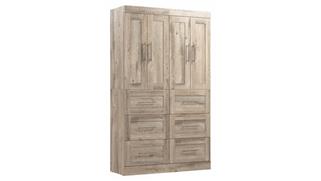 Closet Storage & Organizers Bestar Office Furniture 50in W Closet Organization System with Drawers (Set of 2)