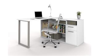 L Shaped Desks Bestar Office Furniture 59in W L-Shaped Desk