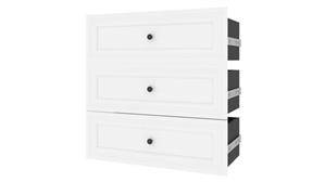 Closet Storage & Organizers Bestar Office Furniture 3 Drawer Set (for 36in W Closet Organizer)