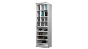 Storage Cabinets Bestar Office Furniture 25in W Closet Shoe Organizer
