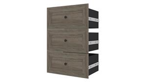 Closet Storage & Organizers Bestar Office Furniture 3 Drawer Set (for Versatile 25" W Shelving Unit)