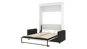 Murphy Beds Bestar Office Furniture 73" W Full Murphy Bed and Sofa
