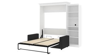 Murphy Beds Bestar Office Furniture 92" W Queen Murphy Bed, a Storage Unit and Sofa