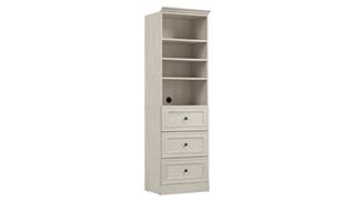 Storage Cabinets Bestar Office Furniture 25in W Closet Organizer with Drawers