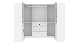 Closet Storage & Organizers Bestar Office Furniture 108" W U-Shaped Walk-In Closet Organizer