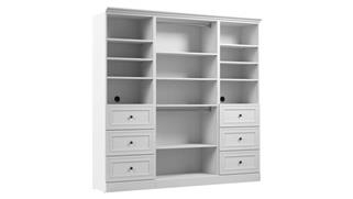Closet Storage & Organizers Bestar Office Furniture 86in W Closet Organizer with Drawers