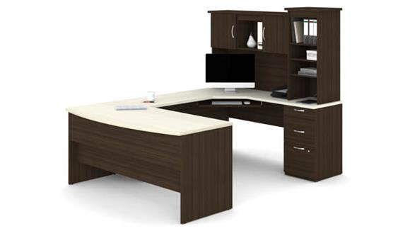 U Shaped Desks Bestar Office Furniture U-Shaped Desk