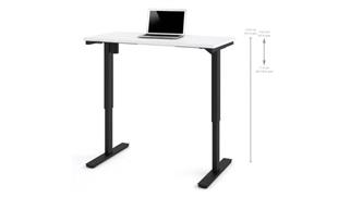 Adjustable Height Desks & Tables Bestar Office Furniture 24" x 48" Electric Height Adjustable Table