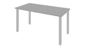 Computer Tables Bestar Office Furniture 60" W x 30“D Table Desk with Square Metal Legs