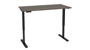 Adjustable Height Desks & Tables Bestar Office Furniture 60in W Ajustable Height Desk