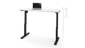 Adjustable Height Desks & Tables Bestar Office Furniture 30in x 60in Electric Height Adjustable Table