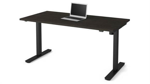 Adjustable Height Tables Bestar Office Furniture 30" x 60" Electric Height Adjustable Table