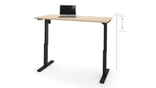 Adjustable Height Desks & Tables Bestar Office Furniture 30" x 60" Electric Height Adjustable Table