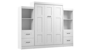 Murphy Beds - Queen Bestar Office Furniture Queen Murphy Bed and Closet Organizers with Drawers (115in W)