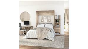 Murphy Beds - Queen Bestar Office Furniture 85in W Queen Murphy Bed with Floating Shelves