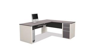 L Shaped Desks Bestar Office Furniture L Shaped Desk