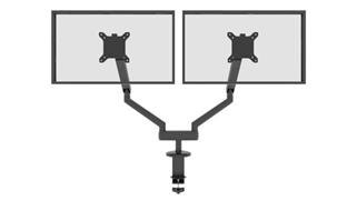 Monitor Stands / Arms Bestar Office Furniture Dual Monitor Arm