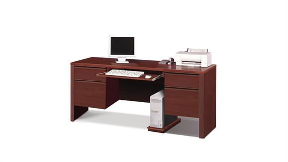 Office Credenzas Bestar Office Furniture Double Pedestal Credenza