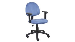 Office Chairs WFB Designs Microfiber Deluxe Posture Chair W/ Adjustable Arms