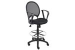 black mesh drafting stool with loop armsboss office chair products new 