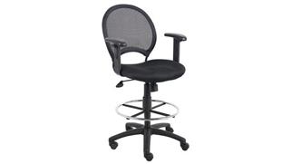 Drafting Stools WFB Designs Mesh Drafting Stool with Adjustable Arms