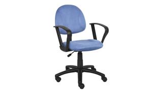 Office Chairs WFB Designs Microfiber Deluxe Posture Chair W/ Loop Arms