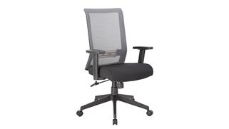 Office Chairs WFB Designs Horizontal Mesh Back Fabric Seat Task Chair