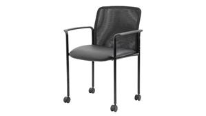Stacking Chairs WFB Designs Mesh Guest Chair with Casters