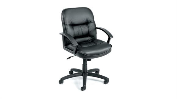 Office Chairs BOSS Office Chairs Mid Back Leather Executive Chair