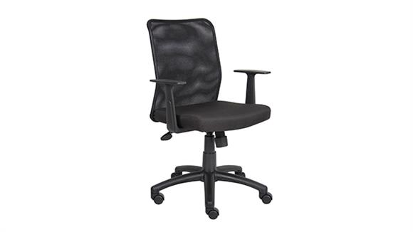 Office Chairs BOSS Office Chairs Mesh Back Task Chair with Arms