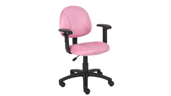 Microfiber Deluxe Posture Chair W/ Adjustable Arms