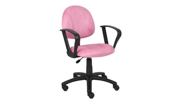 Microfiber Deluxe Posture Chair W/ Loop Arms