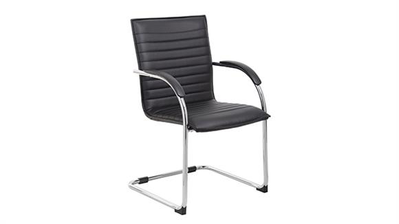 Sled Base Guest Chair with Chrome Frame (Set of 2)