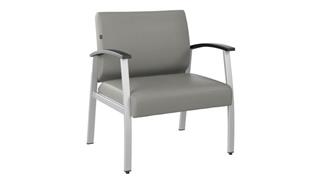 Side & Guest Chairs Bush Furniture Bariatric Waiting Room Guest Chair with Arms