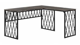 L Shaped Desks Bush Furniture 60in W Industrial L-Desk