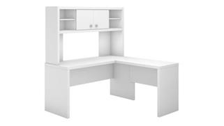 L Shaped Desks Bush Furniture LShaped Desk with Hutch