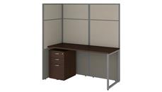 Workstations & Cubicles Bush Furniture 60" W Cubicle Desk with File Cabinet and 66"H Open Panels Workstation