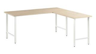 L Shaped Desks Bush Furniture 72in W x 30in D L-Shaped Computer Desk with Metal Legs
