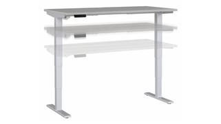 Adjustable Height Desks & Tables Bush Furniture 60in W x 30in D Electric Height Adjustable Standing Desk
