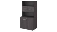 Storage Cabinets Bush Furniture 36in W Tall Storage Cabinet with Doors and Shelves