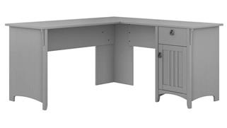 L Shaped Desks Bush Furniture 60" W L-Shaped Desk with Storage