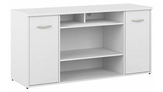 Storage Cabinets Bush Furniture 60in W Storage Cabinet with Doors and Shelves