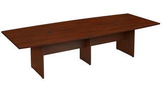 Conference Tables Bush Furnishings 10ft W x 48in D Boat Shaped Conference Table