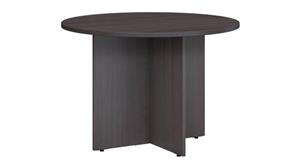 Conference Tables Bush Furnishings 42" W Round Conference Table with Wood Base