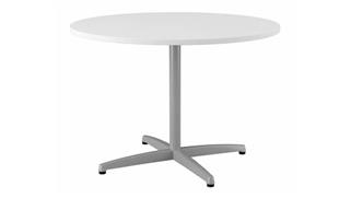 Conference Tables Bush Furnishings 42" W Round Conference Table with Metal X Base